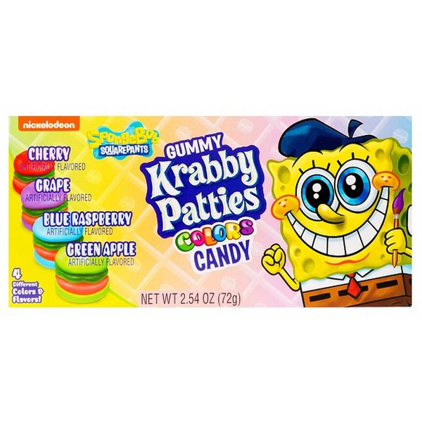 Spongebob Gummy Krabby Patties Colors 72g