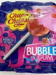 Chupa Chups Lollipops Bubble Gum Kirsch 7er