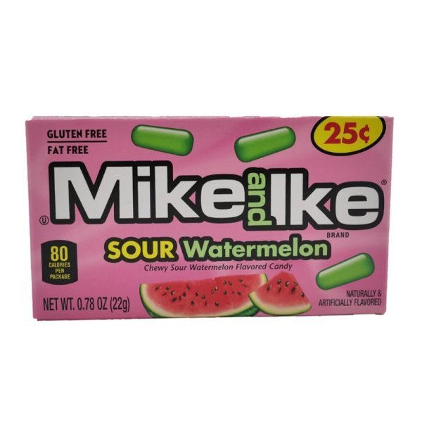 Mike and Ike Sour Watermelon 22g