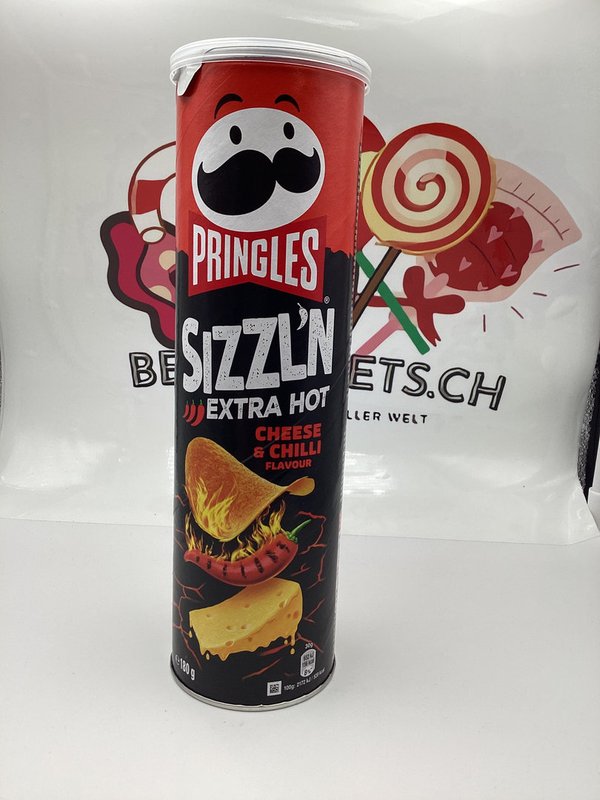 Pringles Sizzl`n Extra Hot Cheese and Chilli 180g