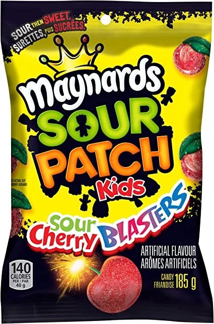 Maynards Sour Patch Kids Sour Cherry Blasters 185g