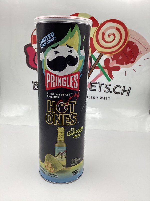 Pringles Hot Ones Los Calientes Verde 156g