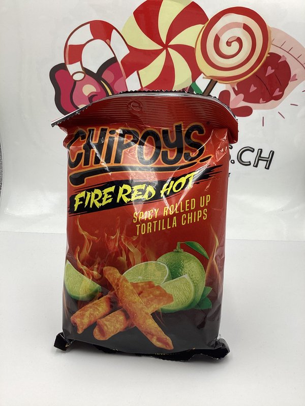 Chipoys Fire Red Hot Chips 113g