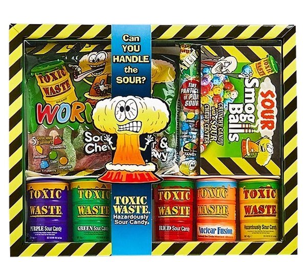 Toxic Waste Sour Candy Gift Box - 639g