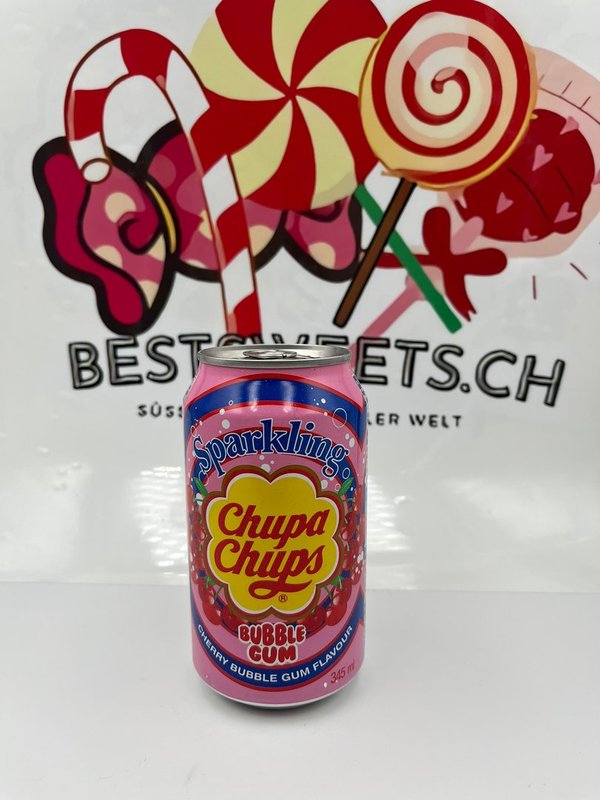 Chupa Chups Cherry Bubbles Gum Soda 345ml (Korea)