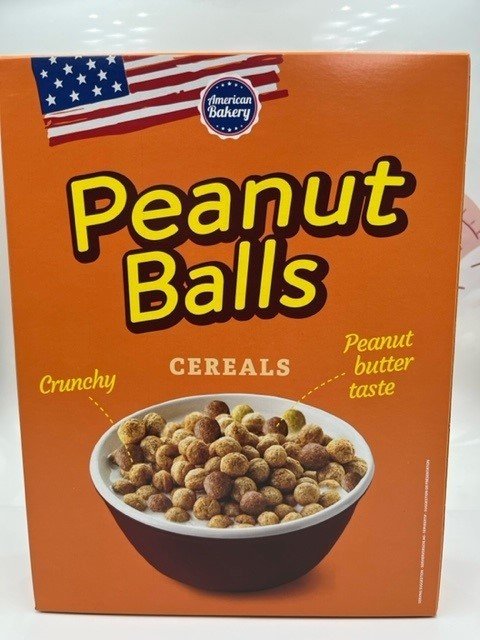 American Bakery Cereal Peanut Balls 165g MHD 13.11.2023