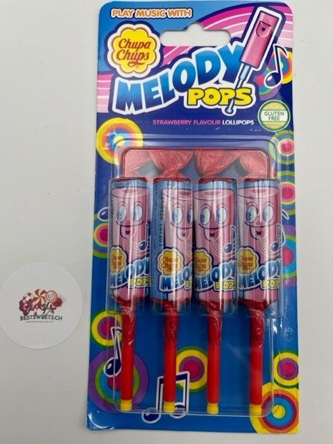 Chupa Chups Melody Pops Erdbeere 4x15g