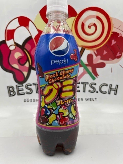 Pepsi Black Cherry Chocolate Gummy 490ml Sammleredition 